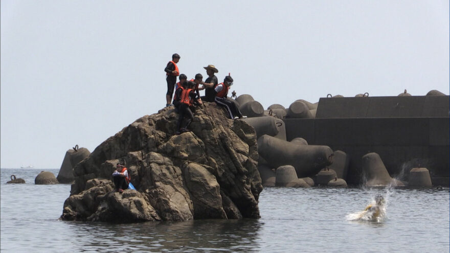 山と海の子供が交流